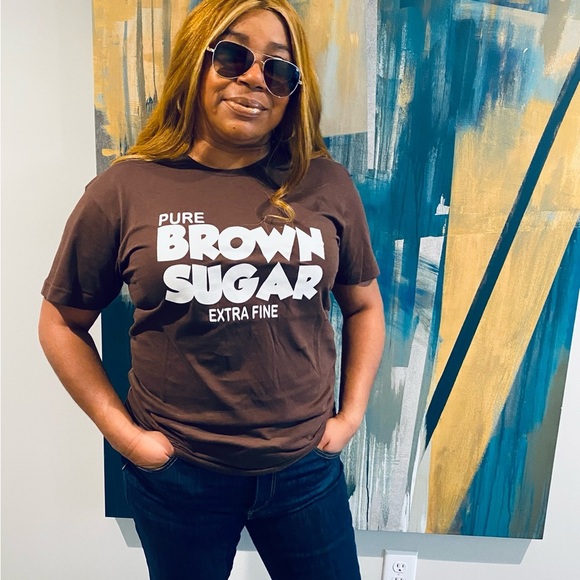 Pure Brown Sugar - Extra Fine T-Shirt - Brown (Small - Large) - Picture 1 of 2